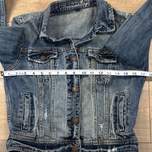 American Eagle Outfitters Women's Blue Denim Jacket - Picture 10 of 12